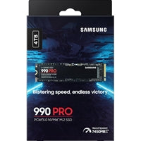 Samsung 990 PRO 4TB NVMe M.2 SSD PCIe Gen4 - 7450MB/s Samsung 990 PRO 4TB NVMe M.2 SSD PCIe Gen4 - 7450MB/s